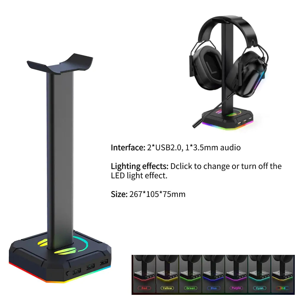 RGB Gaming Headphone Stand