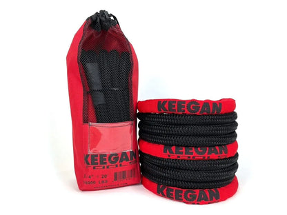 KEEGAN TOOLS 1.25"x30' Kinetic Energy Recovery Rope 46000 lbs Tow Rope Carry Bag