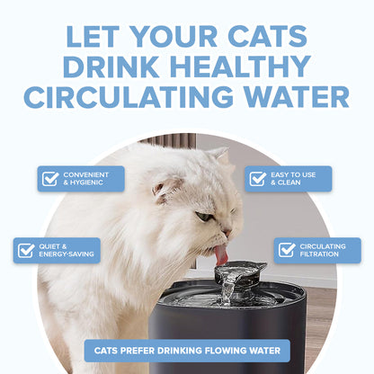 Pet Drinking Fountain with Waterflow™ Filter